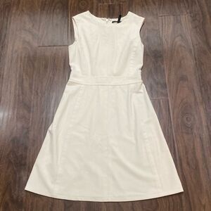 BCBGMAXAZRIA Chambrey Sleeveless Dress in Almond Blossom